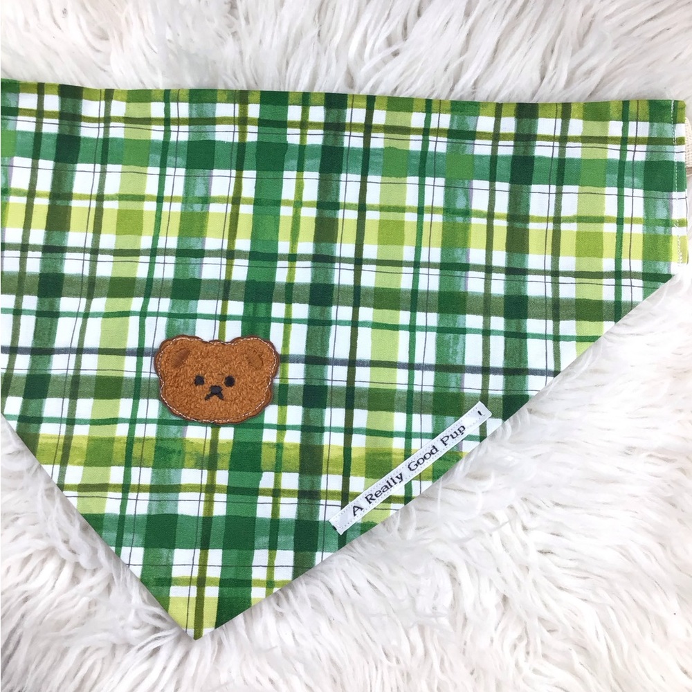 🐶 4 for $16 Dog bandana (beary clover )